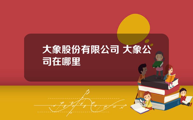 大象股份有限公司 大象公司在哪里